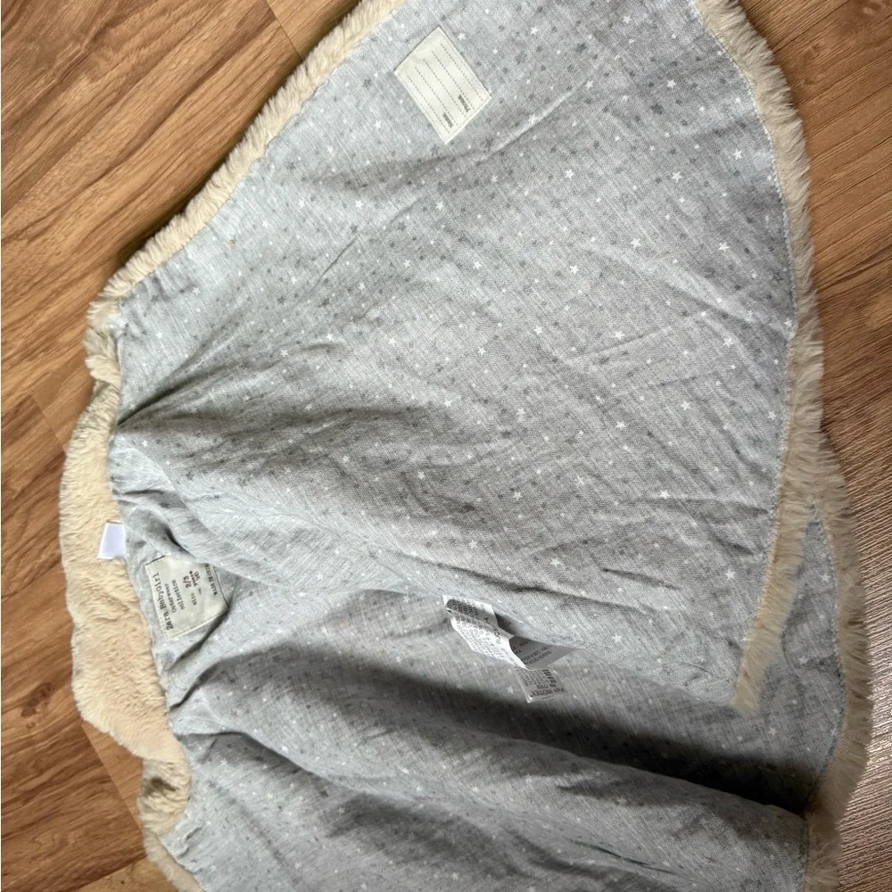 Zara Cream Faux Fur Cape